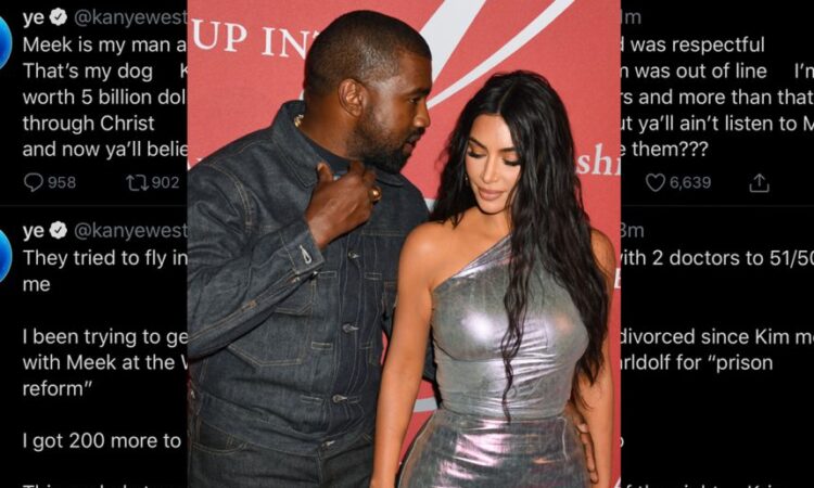 Kanye West divorce twitter rant kim kardashian