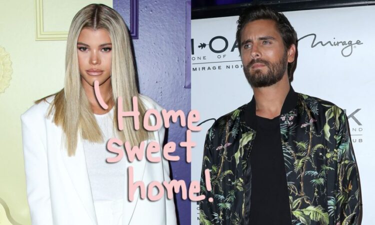 Sofia Richie snapped a pic at Scott Disick
